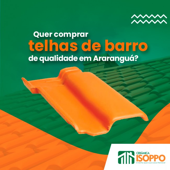 Quer comprar telhas de barro de qualidade em Araranguá?
