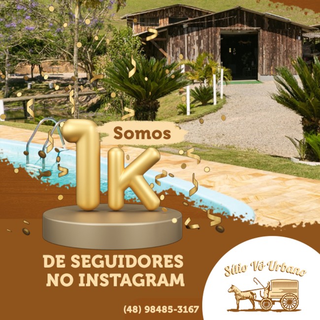 SOMOS 1K DE SEGUIDORES NO INSTAGRAM