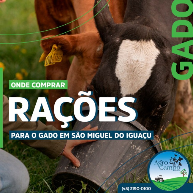 Onde comprar rações para o gado em São Miguel do Iguaçu