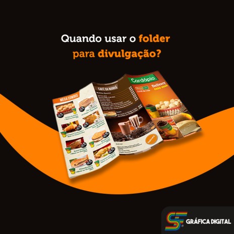 Quando usar o folder para divulgação?