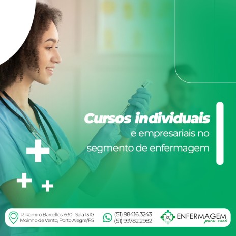 Cursos individuais e empresariais no segmento de enfermagem