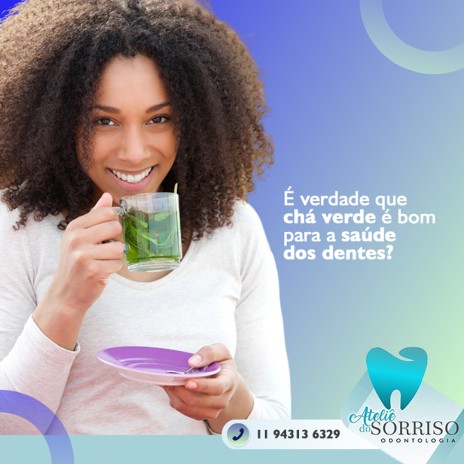 É verdade que chá verde é bom para a saúde dos dentes?
