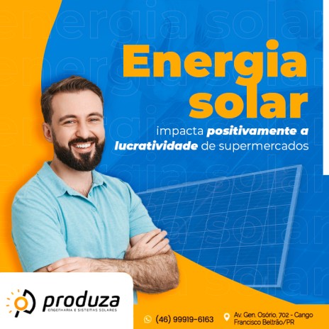Energia solar impacta positivamente a lucratividade de supermercados