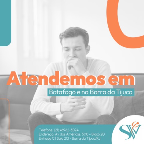 Atendemos em Botafogo e na Barra da Tijuca