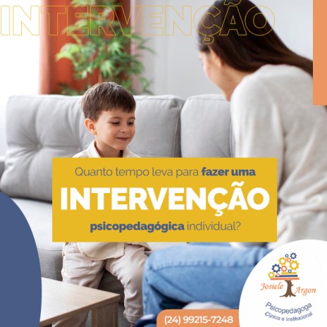 Quanto tempo leva para fazer uma intervenção psicopedagógica individual?