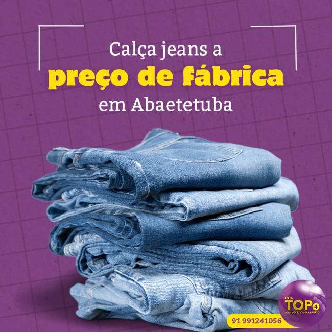 Calças jeans a preço de fábrica em Abaetetuba