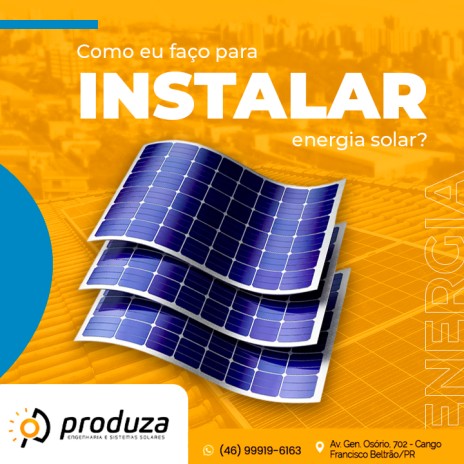 Como eu faço para instalar energia solar?