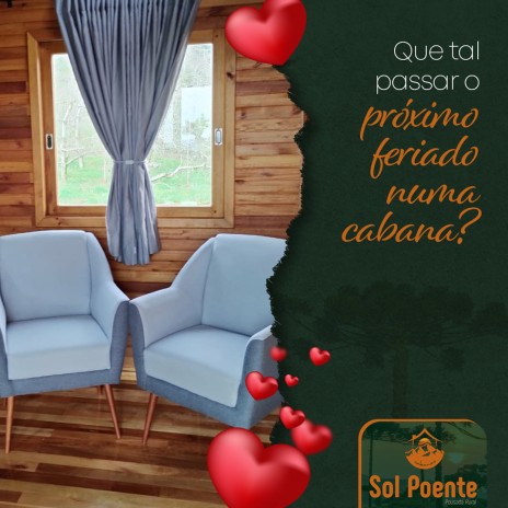 Que tal passar o próximo feriado numa cabana?