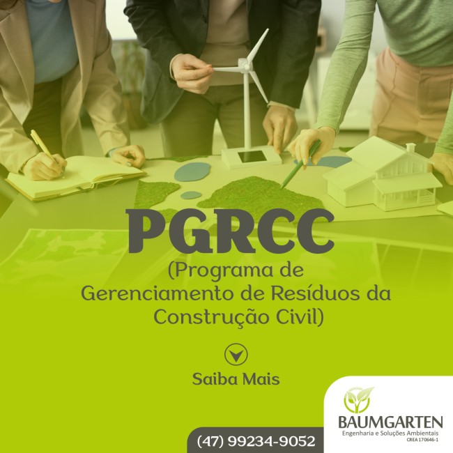 PGRCC (Programa de Gerenciamento de Resíduos da Construção Civil)