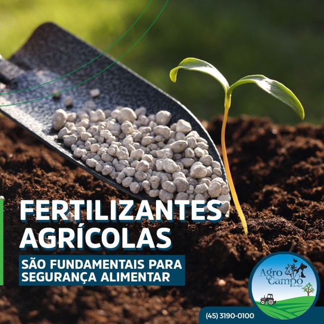Fertilizantes agrícolas são fundamentais para segurança alimentar