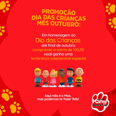 Promoção Dia das Crianças mês outubro
