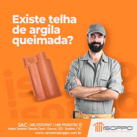 Existe telha de argila queimada?