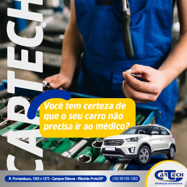 Você tem certeza de que o seu carro não precisa ir ao médico?