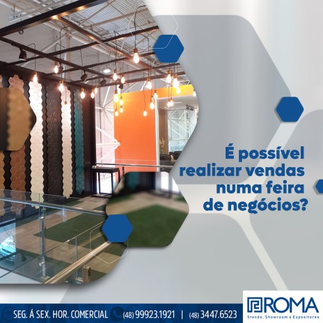 É possível realizar vendas numa feira de negócios?