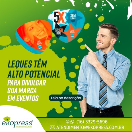 Leques têm alto potencial para divulgar sua marca em eventos