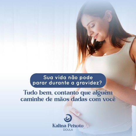 Sua vida não pode parar durante a gravidez? Tudo bem, contanto que alguém caminhe de mãos dadas com você
