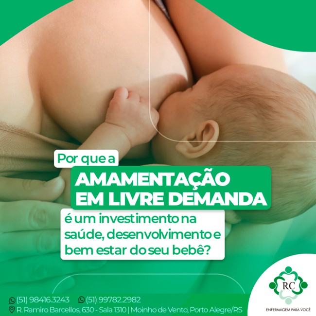 Por que a amamentação em livre demanda é um investimento na saúde, desenvolvimento e bem estar do seu bebê?