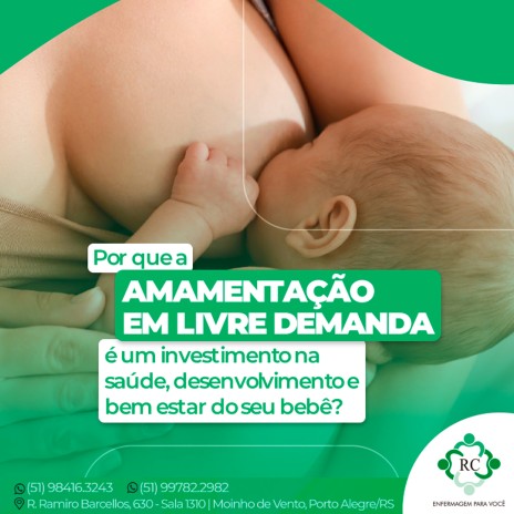 Por que a amamentação em livre demanda é um investimento na saúde, desenvolvimento e bem estar do seu bebê?