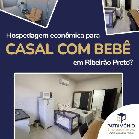 Hospedagem econômica para casal com bebê em Ribeirão Preto?