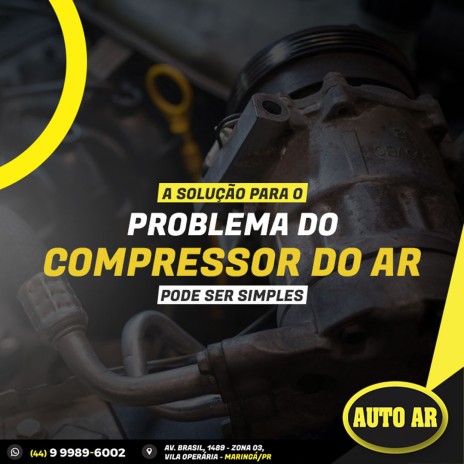 A solução para o problema do compressor do ar pode ser simples