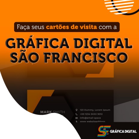 Faça seus cartões de visita com a Gráfica Digital São Francisco