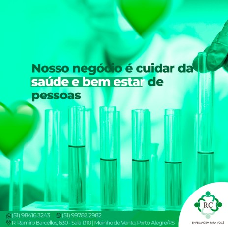 Nosso negócio é cuidar da saúde e bem estar de pessoas