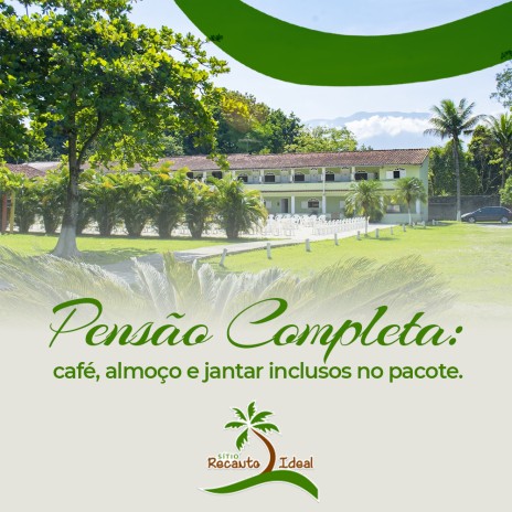 Pensão completa: café, almoço e jantar inclusos no pacote