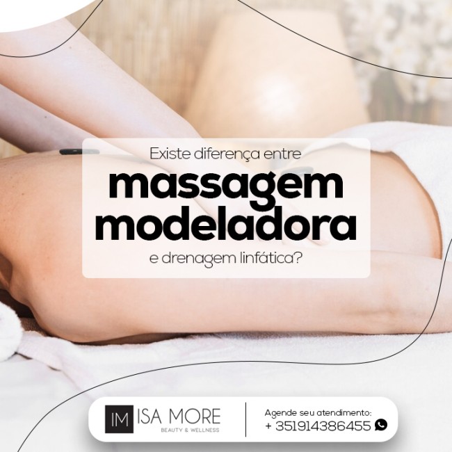 Existe diferença entre massagem modeladora e drenagem linfática?