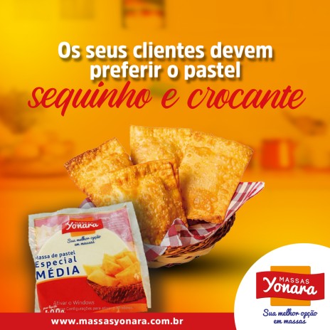 Os seus clientes devem preferir o pastel sequinho e crocante