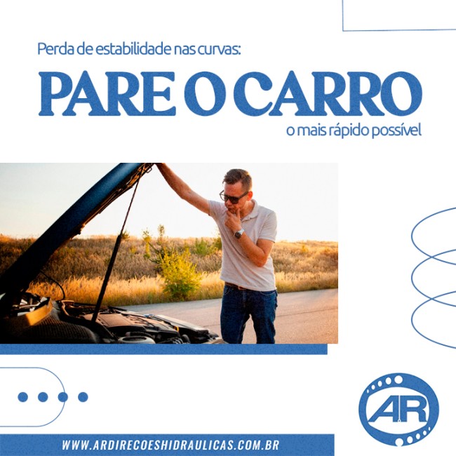 Perda de estabilidade nas curvas: pare o carro o mais rápido possível