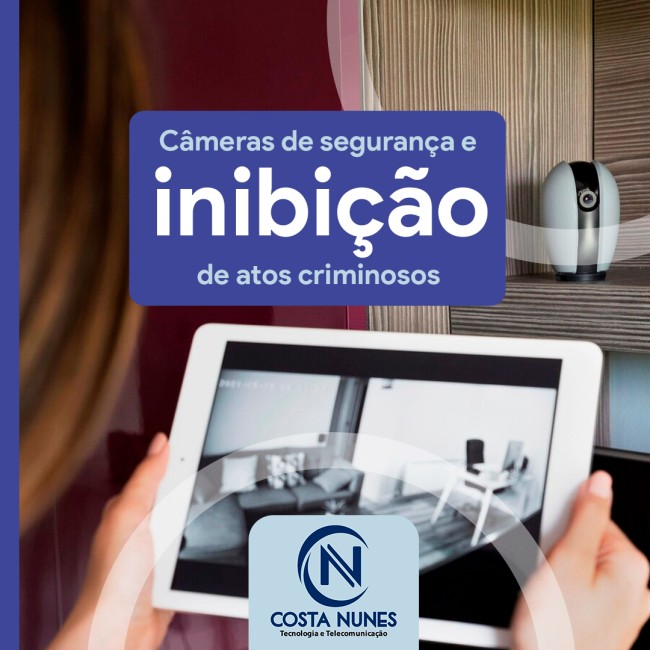 Câmeras de segurança e inibição de atos criminosos