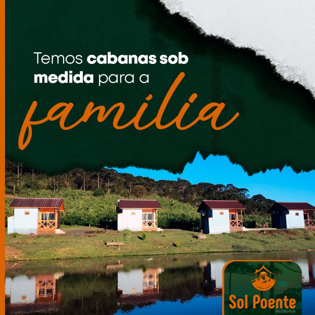 Temos cabanas sob medida para a família