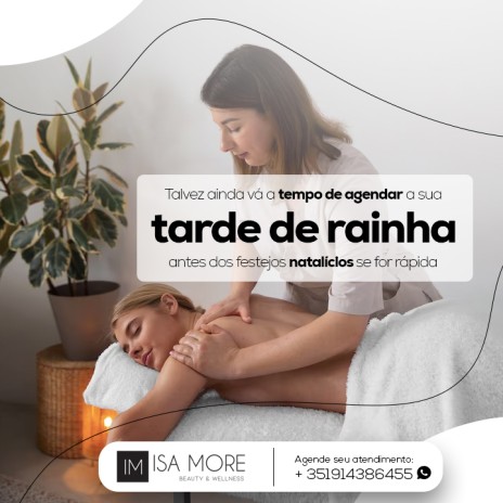 Talvez ainda vá a tempo de agendar a sua tarde de rainha antes dos festejos natalícios se for rápida