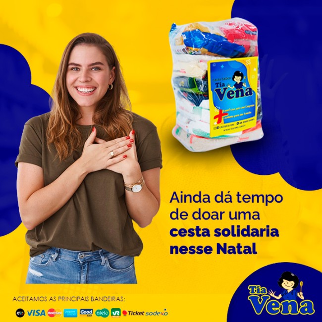 Ainda dá tempo de doar uma cesta solidaria nesse Natal