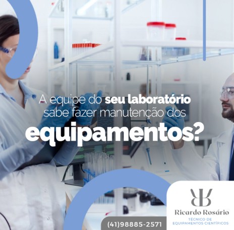 A equipe do seu laboratório sabe fazer manutenção dos equipamentos?