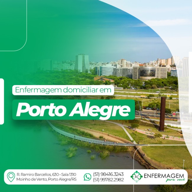 Enfermagem domiciliar em Porto Alegre