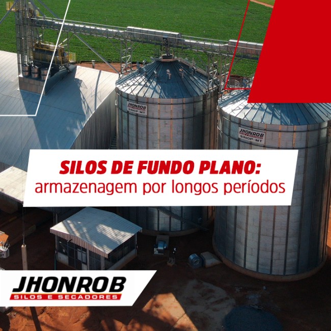 Silos de fundo plano: armazenagem por longos períodos