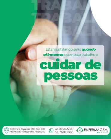 Estamos falando sério quando afirmamos que nosso trabalho é cuidar de pessoas