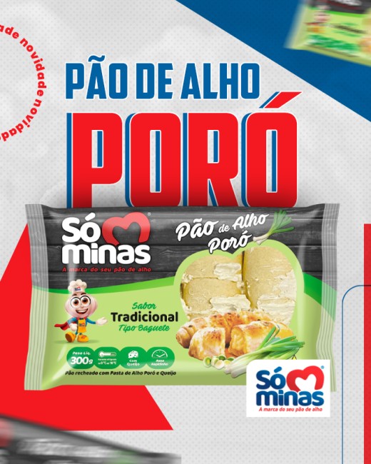 Novidade - PÃO DE ALHO DE ALHO PORÓ