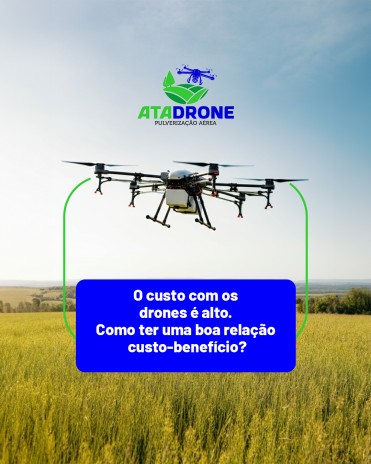 O custo com os drones é alto. Como ter uma boa relação custo-benefício?