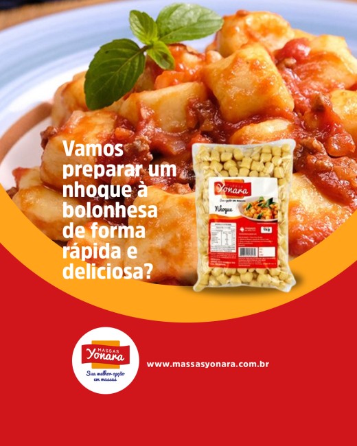Vamos preparar um nhoque à bolonhesa de forma rápida e deliciosa?