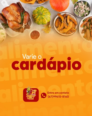 Varie o cardápio