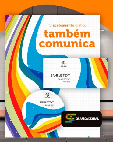 O acabamento gráfico também comunica