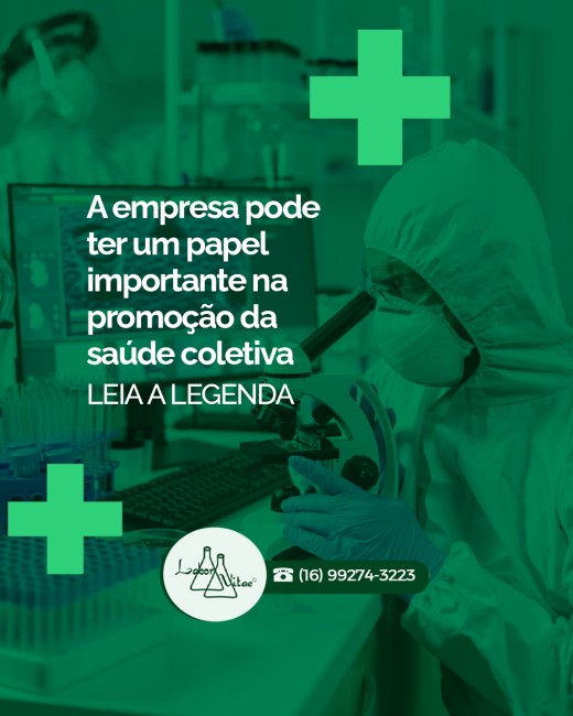 A empresa pode ter um papel importante na promoção da saúde coletiva