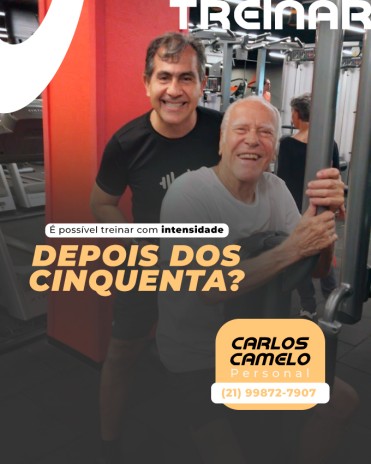 É possível treinar com intensidade depois dos cinquenta?