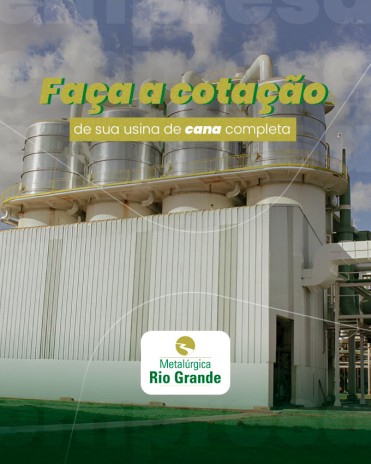 Faça a cotação de sua usina de cana completa