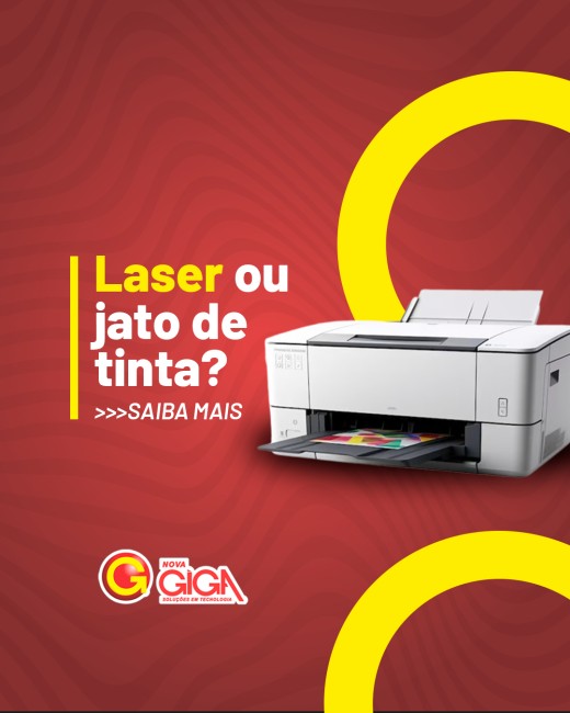Laser ou jato de tinta?