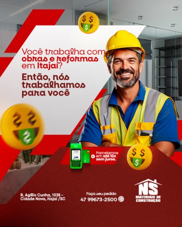 Você trabalha com obras e reformas em Itajaí? Então, nós trabalhamos para você