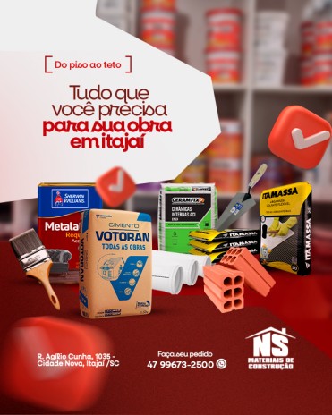 Tudo que você precisa para a sua obra em Itajaí