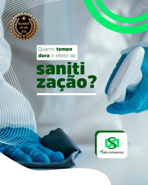 Quanto tempo dura o efeito da sanitização?